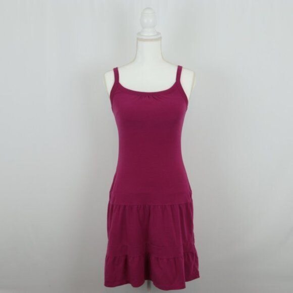 Prana Lexi Women's Size XS Pink Knit Scoop Neck Support Above Knee Dress - Picture 1 of 8